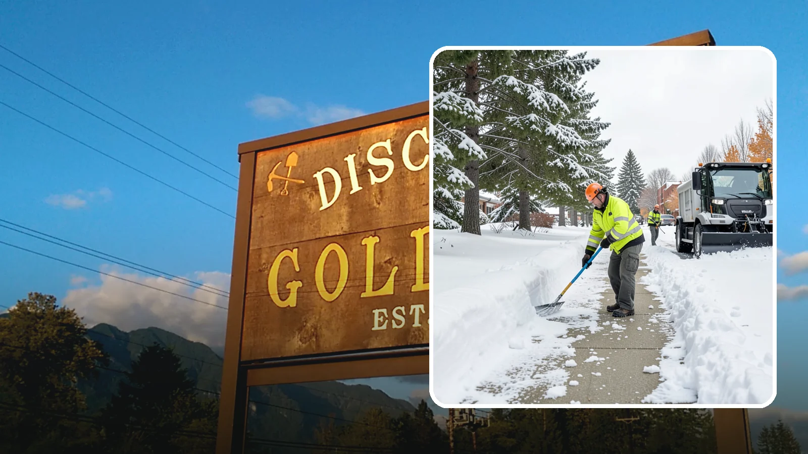 Commercial Sidewalk Clearing in Gold Bar, Snohomish County, WA - Keep the public sidewalks around your commercial property safe and code-compliant through Western Washington winter weather.