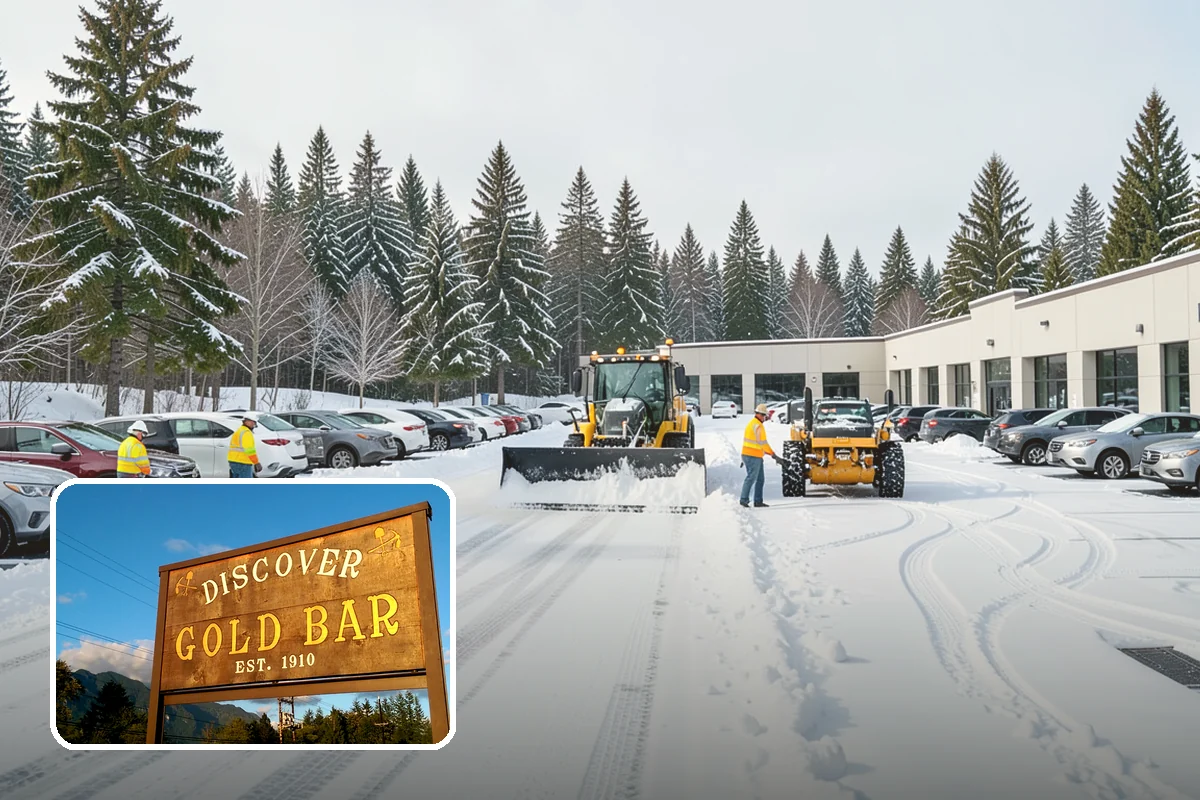 Commercial Sidewalk Clearing in Gold Bar, Snohomish County, WA - Code-compliant clearing of public frontage