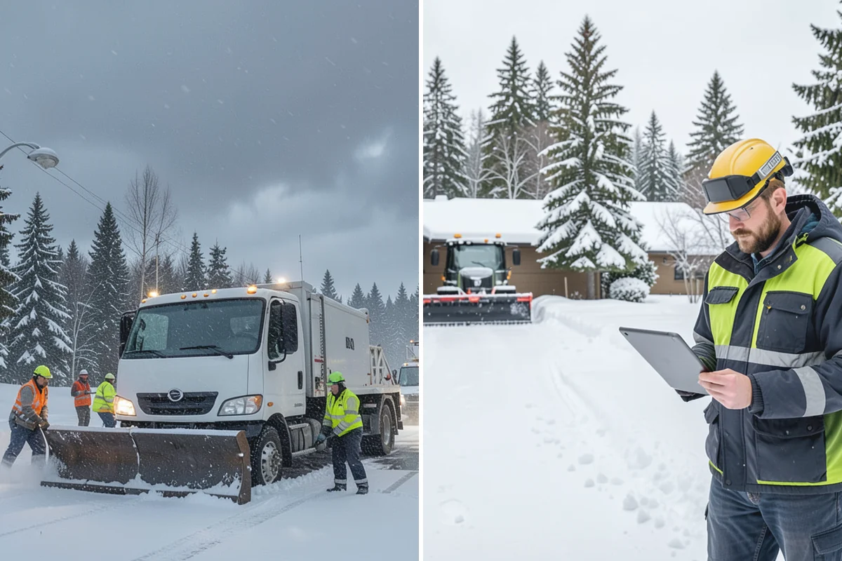 Commercial Sidewalk Clearing in Hamilton, Skagit County, WA - Map the full sidewalk frontage and corner ramps