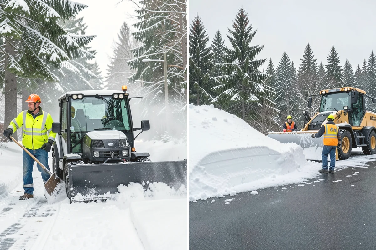 Commercial Sidewalk Clearing in La Conner, Skagit County, WA - Map the full sidewalk frontage and corner ramps