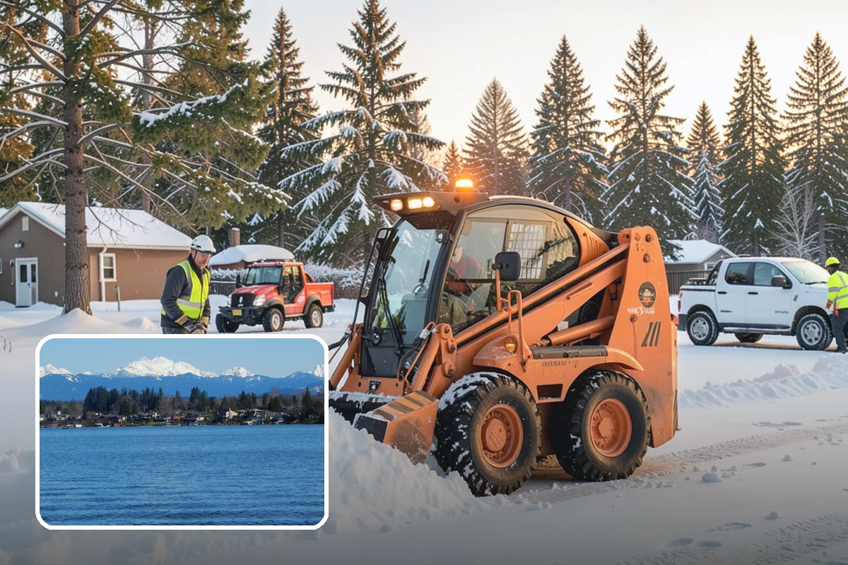Commercial Sidewalk Clearing in Lake Stevens, Snohomish County, WA - Code-compliant clearing of public frontage
