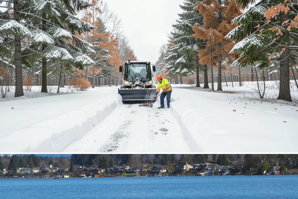 Commercial Sidewalk Clearing in Lake Stevens, Snohomish County, WA - Commercial sidewalks demand prompt clearing whenever December-to-February storms trigger local snow-removal ordinances.
