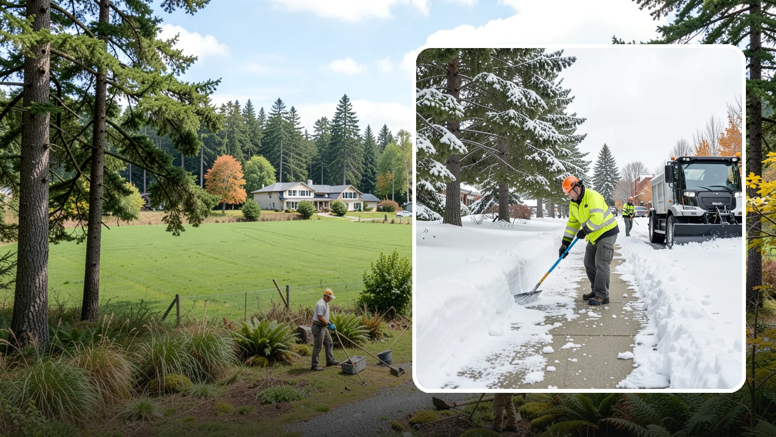 Commercial Sidewalk Clearing in Lyman, Skagit County, WA - Keep the public sidewalks around your commercial property safe and code-compliant through Western Washington winter weather.