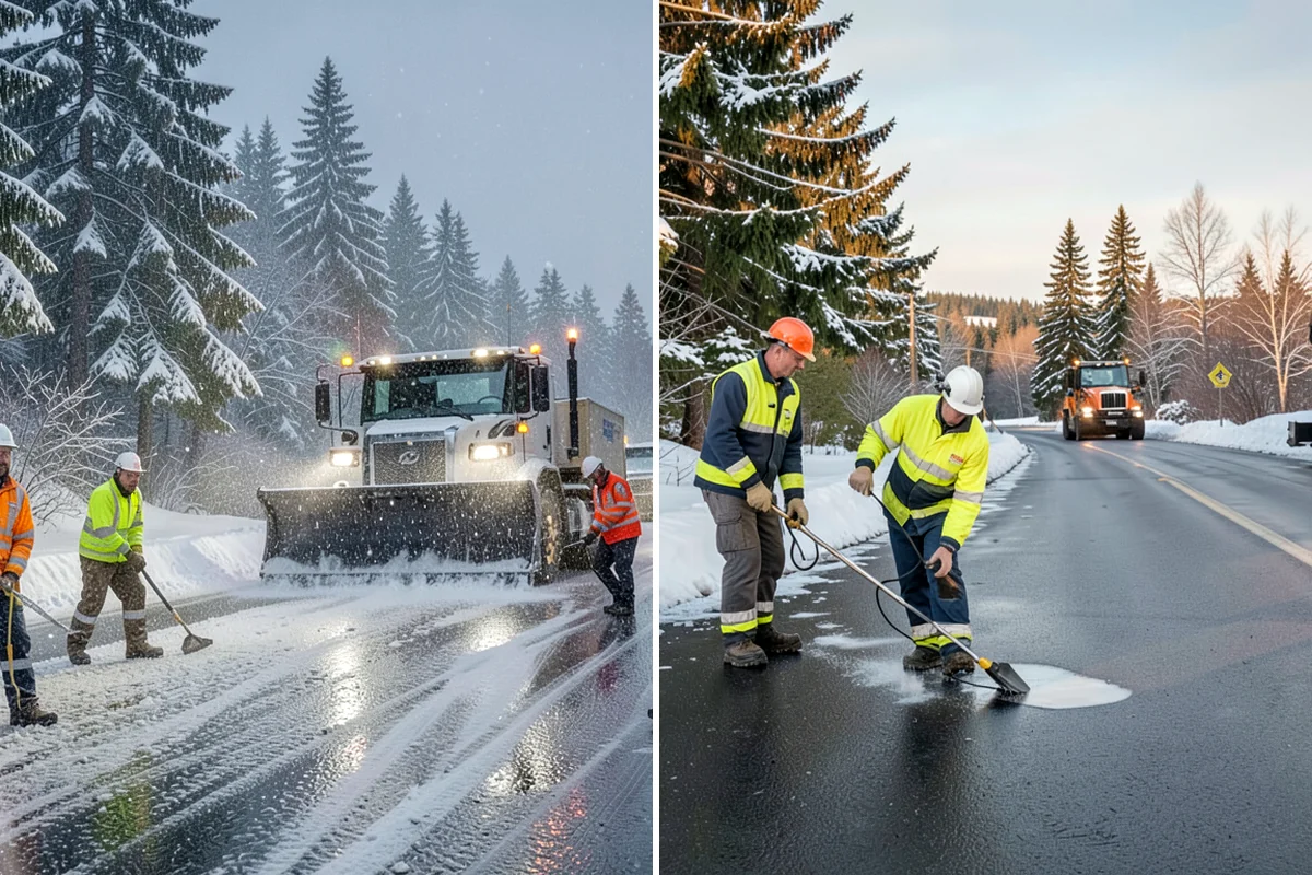 Commercial Sidewalk Clearing in Lyman, Skagit County, WA - Map the full sidewalk frontage and corner ramps
