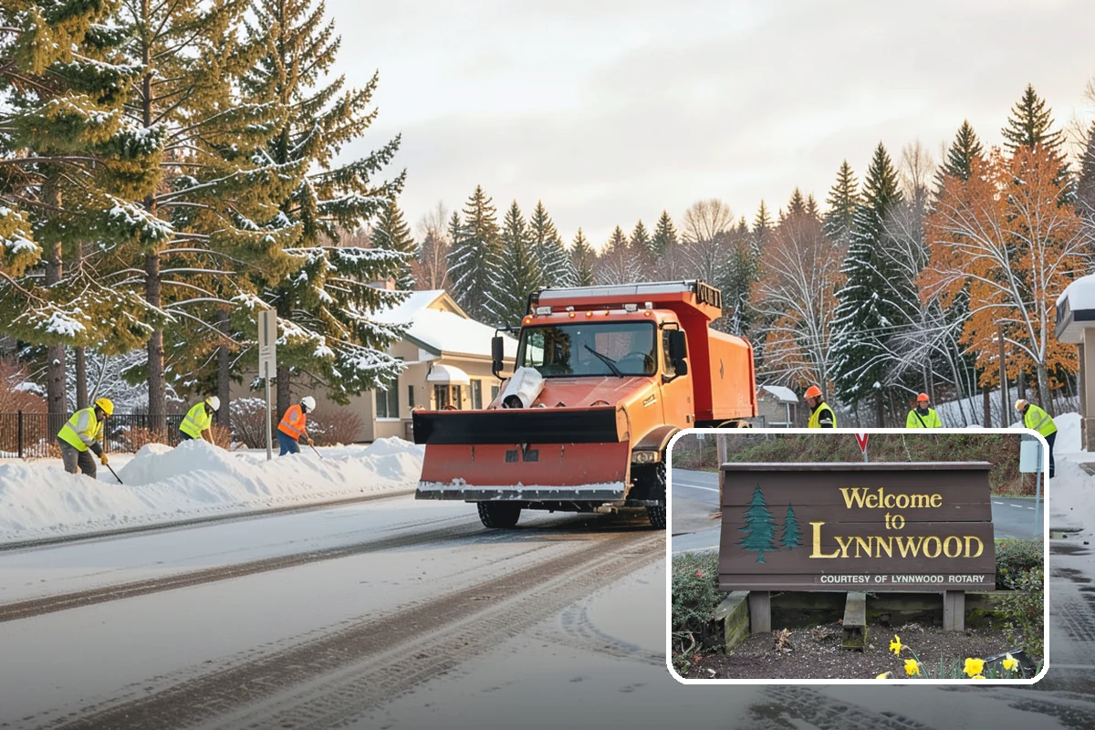 Commercial Sidewalk Clearing in Lynnwood, Snohomish County, WA - Code-compliant clearing of public frontage