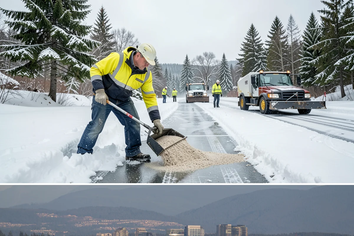 Commercial Sidewalk Clearing in Medina, King County, WA - Commercial sidewalks demand prompt clearing whenever December-to-February storms trigger local snow-removal ordinances.