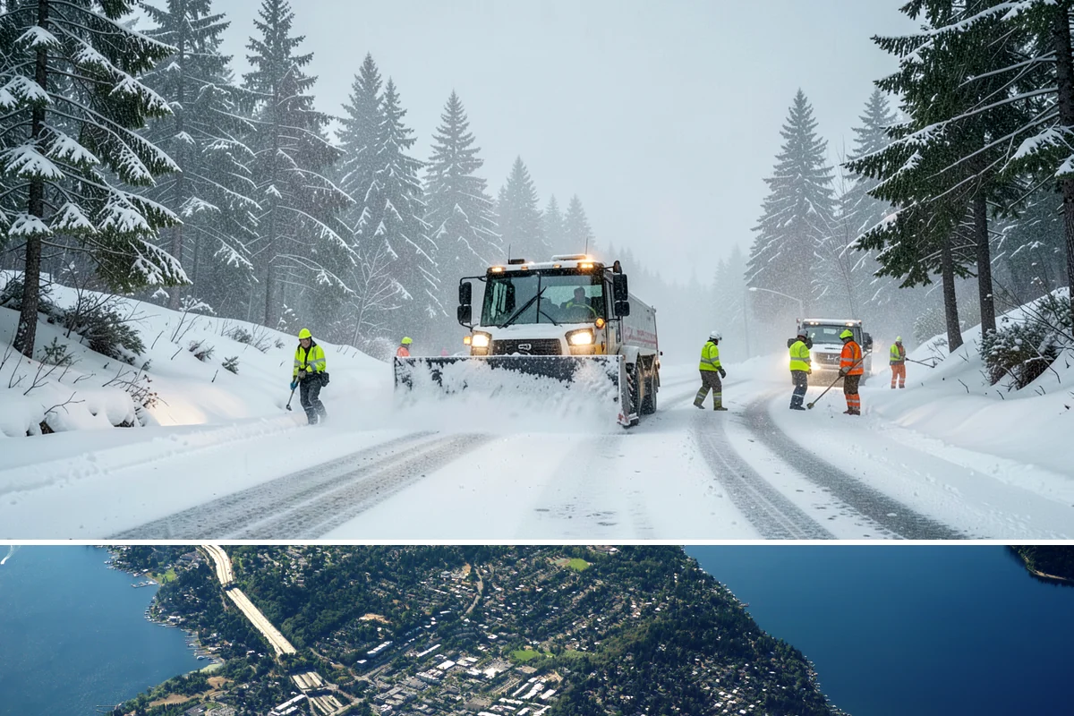 Commercial Sidewalk Clearing in Mercer Island, King County, WA - Commercial sidewalks demand prompt clearing whenever December-to-February storms trigger local snow-removal ordinances.
