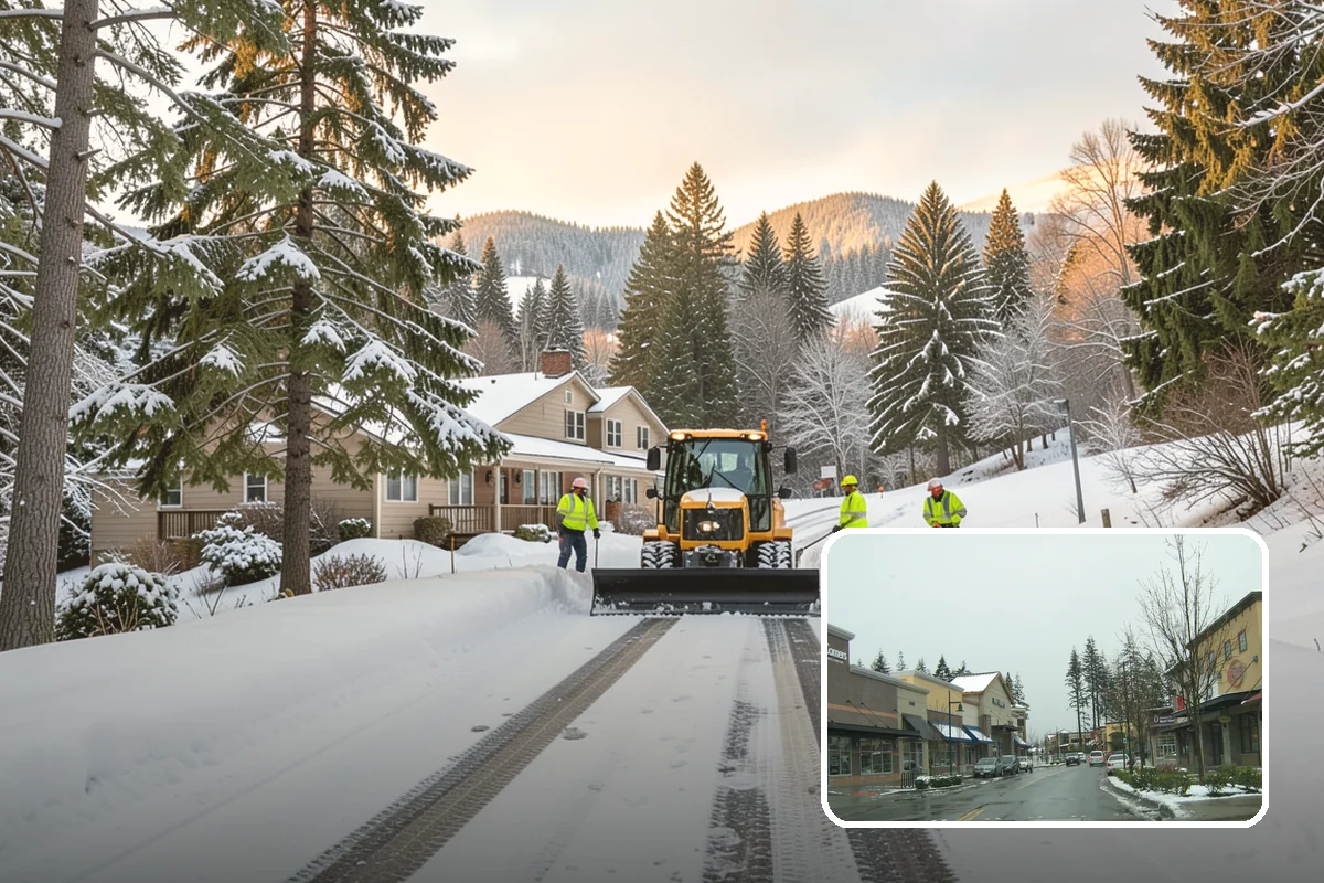 Commercial Sidewalk Clearing in Mill Creek, Snohomish County, WA - Code-compliant clearing of public frontage