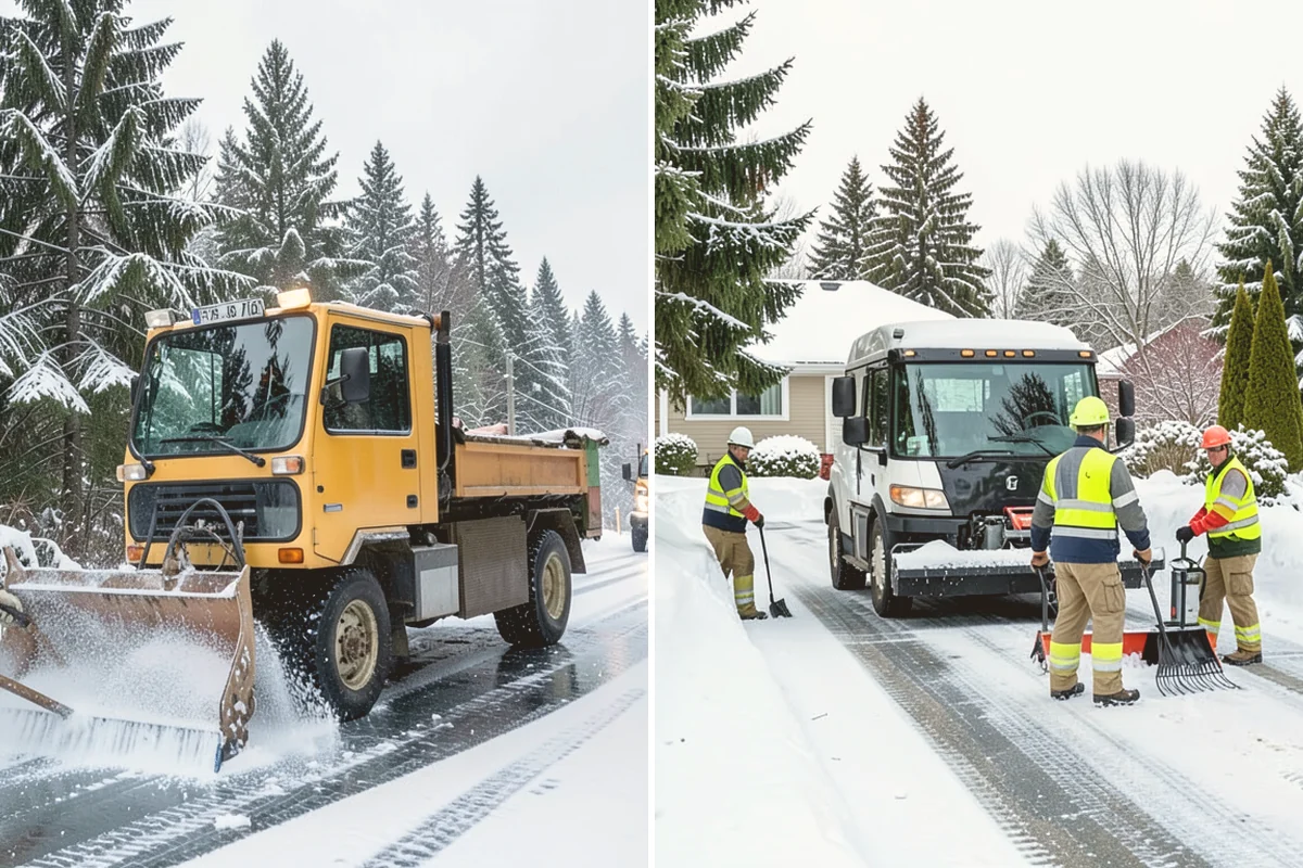Commercial Sidewalk Clearing in Mount Vernon, Skagit County, WA - Map the full sidewalk frontage and corner ramps