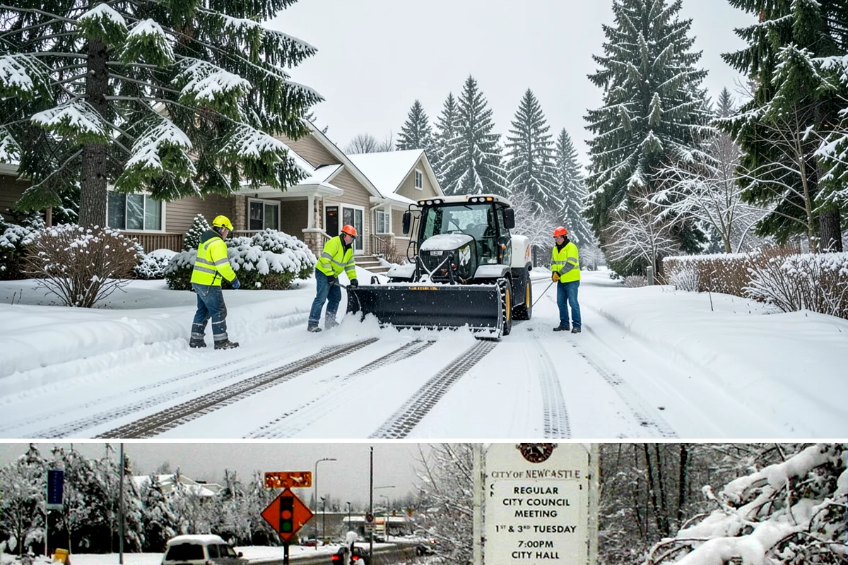 Commercial Sidewalk Clearing in Newcastle, King County, WA - Commercial sidewalks demand prompt clearing whenever December-to-February storms trigger local snow-removal ordinances.