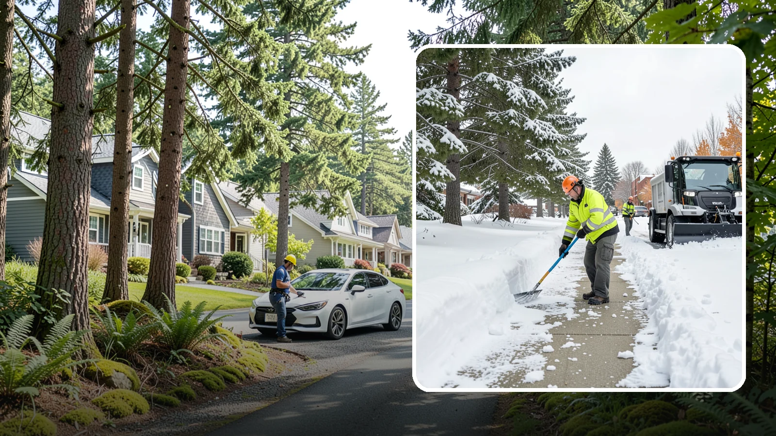 Commercial Sidewalk Clearing in Normandy Park, King County, WA - Keep the public sidewalks around your commercial property safe and code-compliant through Western Washington winter weather.