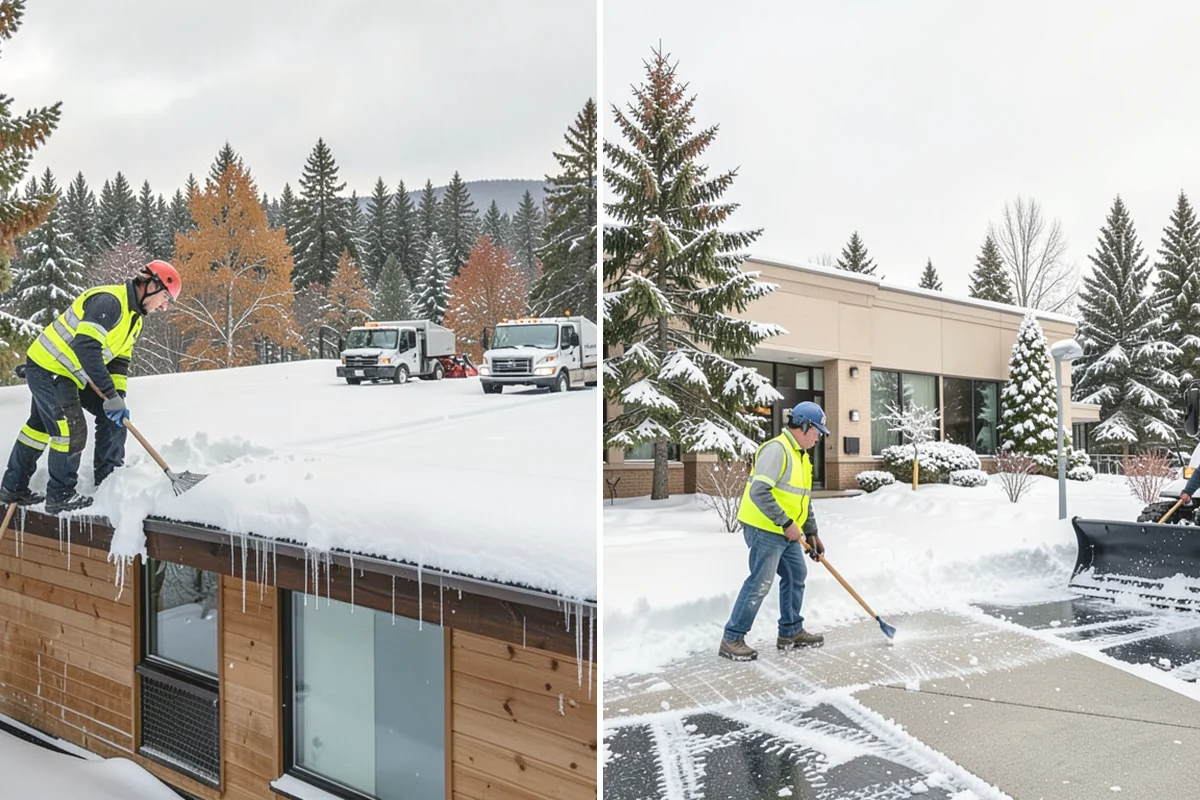 Commercial Sidewalk Clearing in Oak Harbor, Island County, WA - Map the full sidewalk frontage and corner ramps