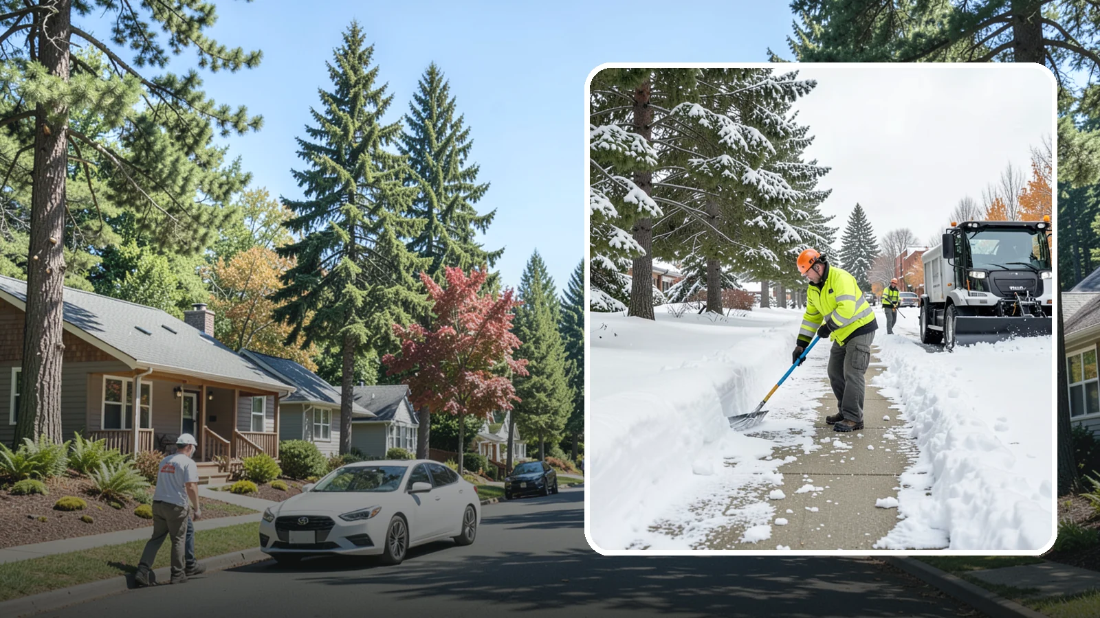 Commercial Sidewalk Clearing in Orting, Pierce County, WA - Keep the public sidewalks around your commercial property safe and code-compliant through Western Washington winter weather.