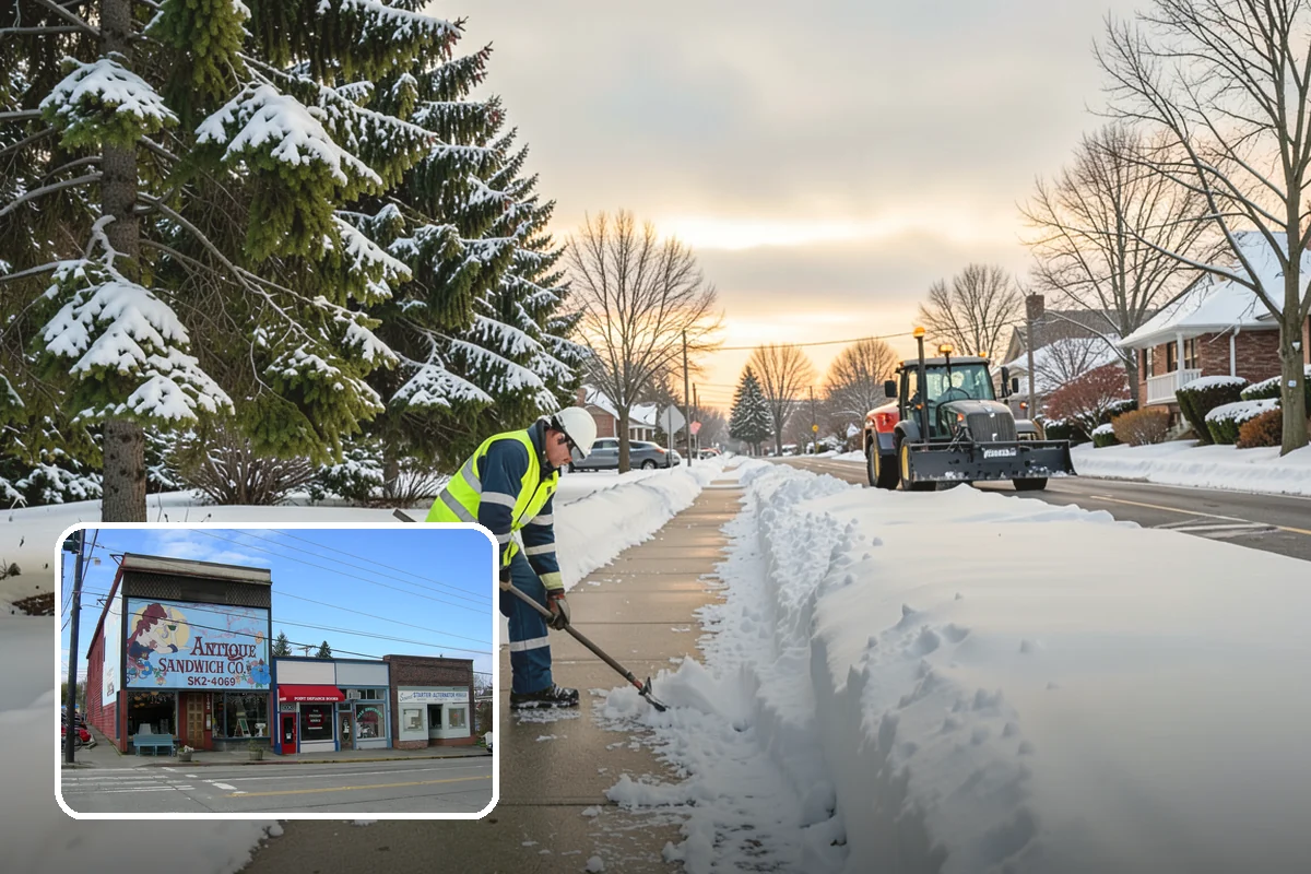 Commercial Sidewalk Clearing in Ruston, Pierce County, WA - Code-compliant clearing of public frontage