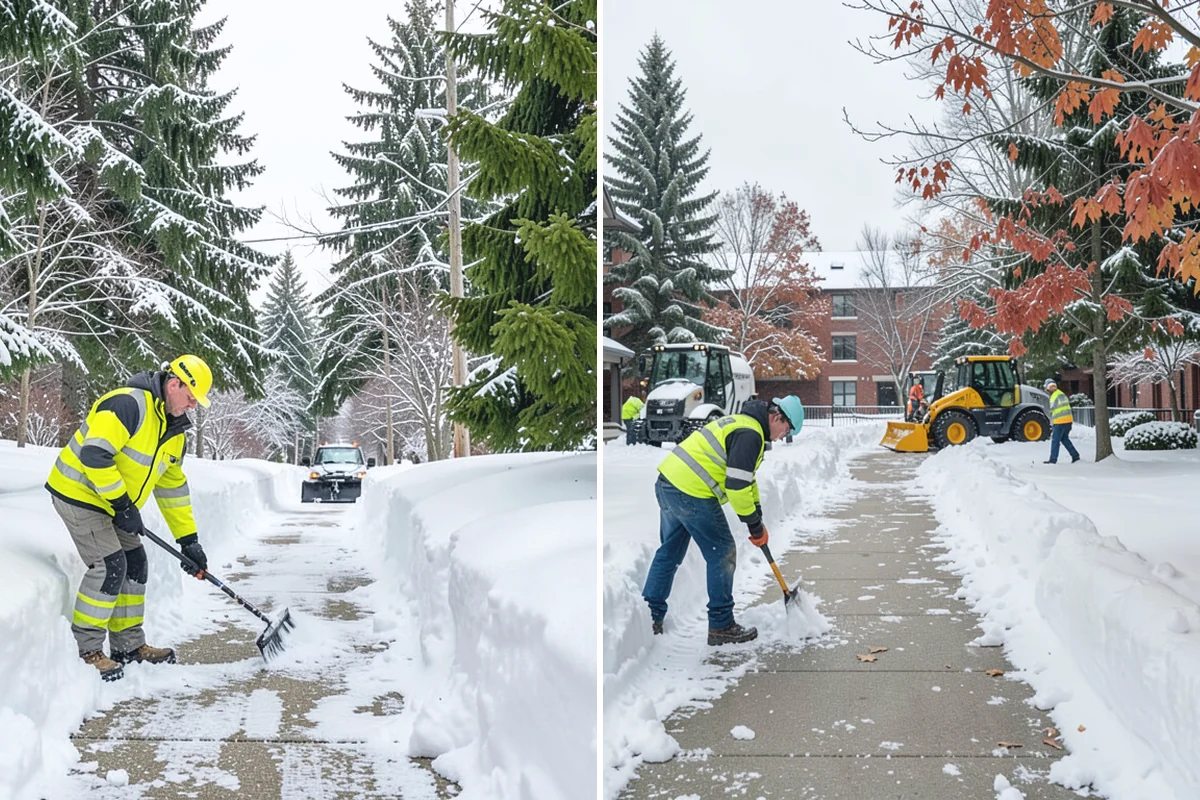 Commercial Sidewalk Clearing in Skykomish, King County, WA - Map the full sidewalk frontage and corner ramps