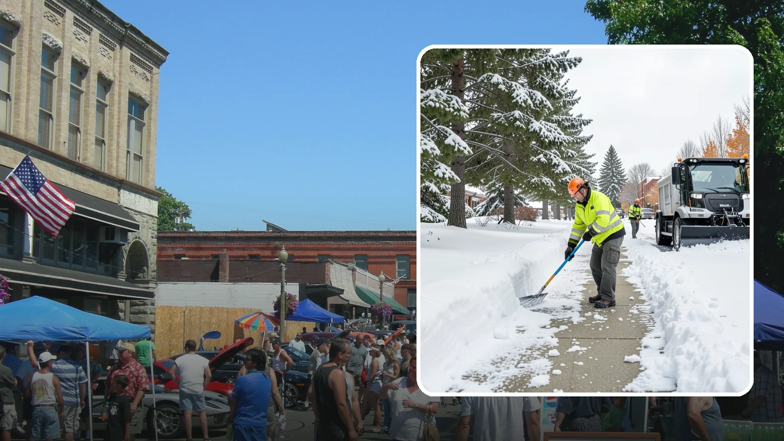 Commercial Sidewalk Clearing in Snohomish, Snohomish County, WA - Keep the public sidewalks around your commercial property safe and code-compliant through Western Washington winter weather.
