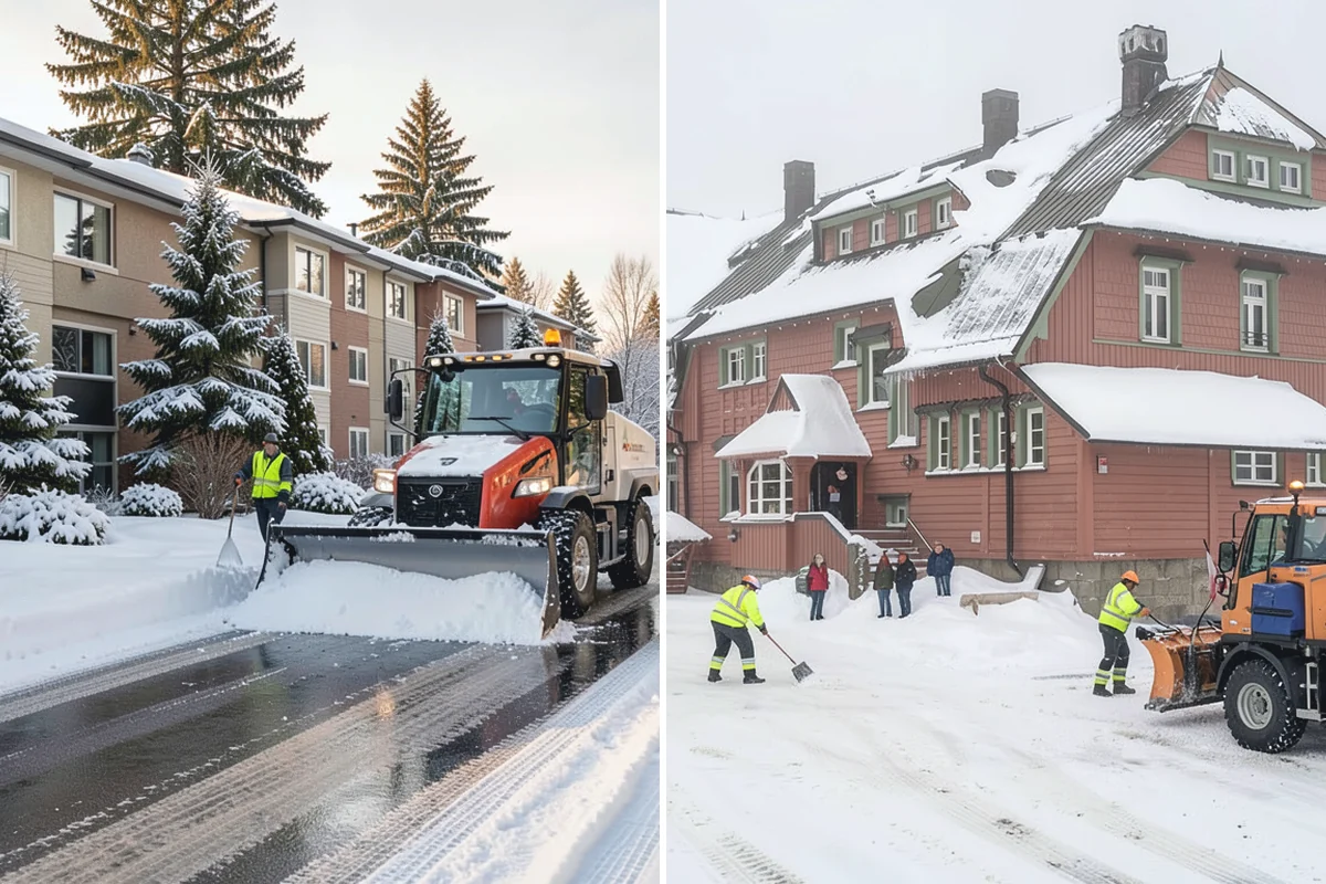 Commercial Sidewalk Clearing in South Prairie, Pierce County, WA - Map the full sidewalk frontage and corner ramps