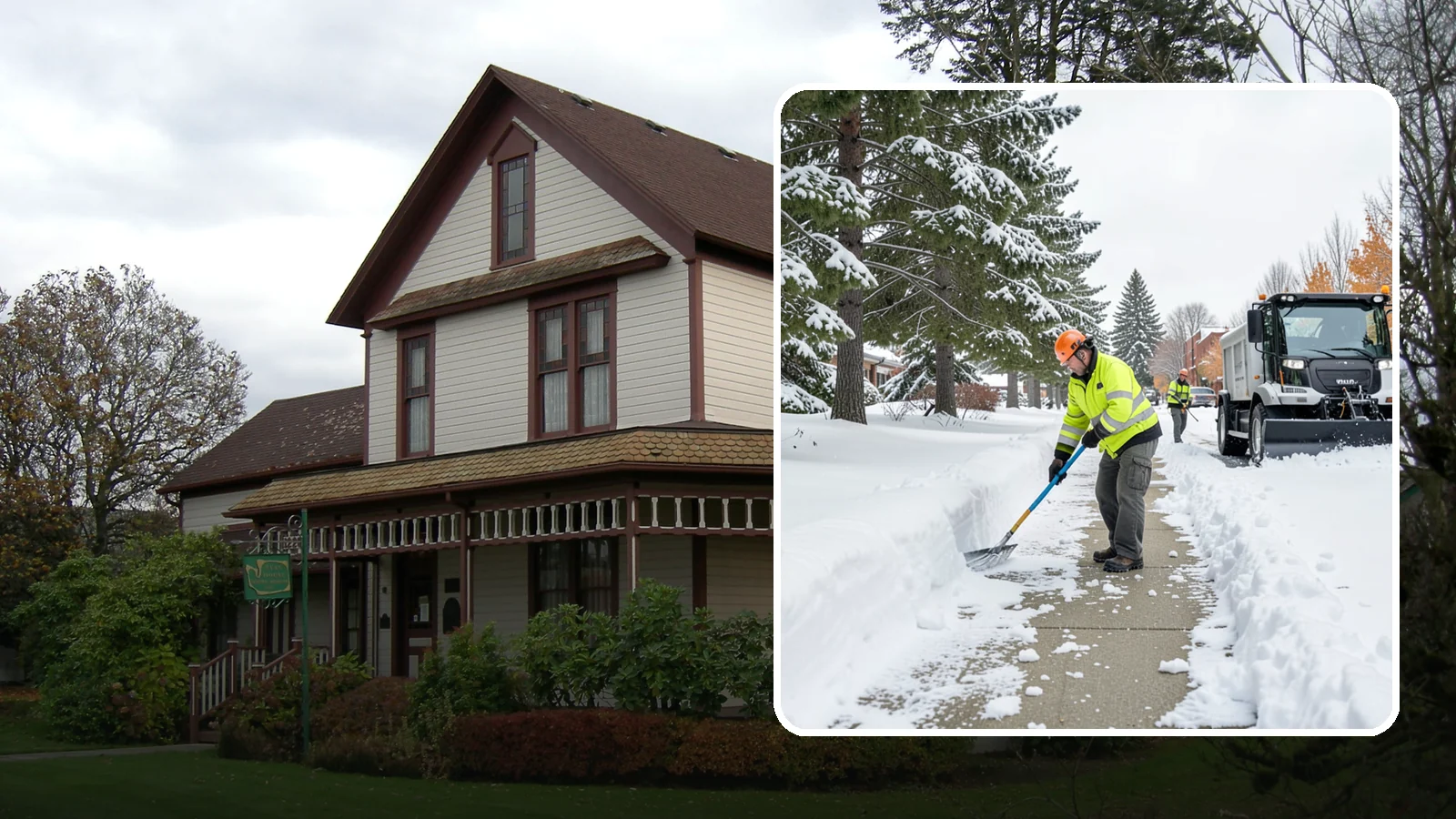 Commercial Sidewalk Clearing in Sumner, Pierce County, WA - Keep the public sidewalks around your commercial property safe and code-compliant through Western Washington winter weather.