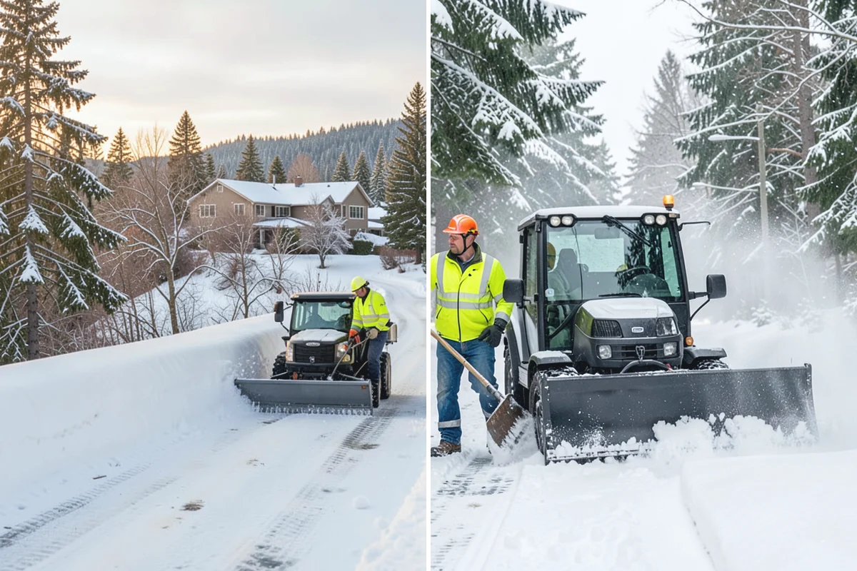 Commercial Sidewalk Clearing in Sumner, Pierce County, WA - Map the full sidewalk frontage and corner ramps