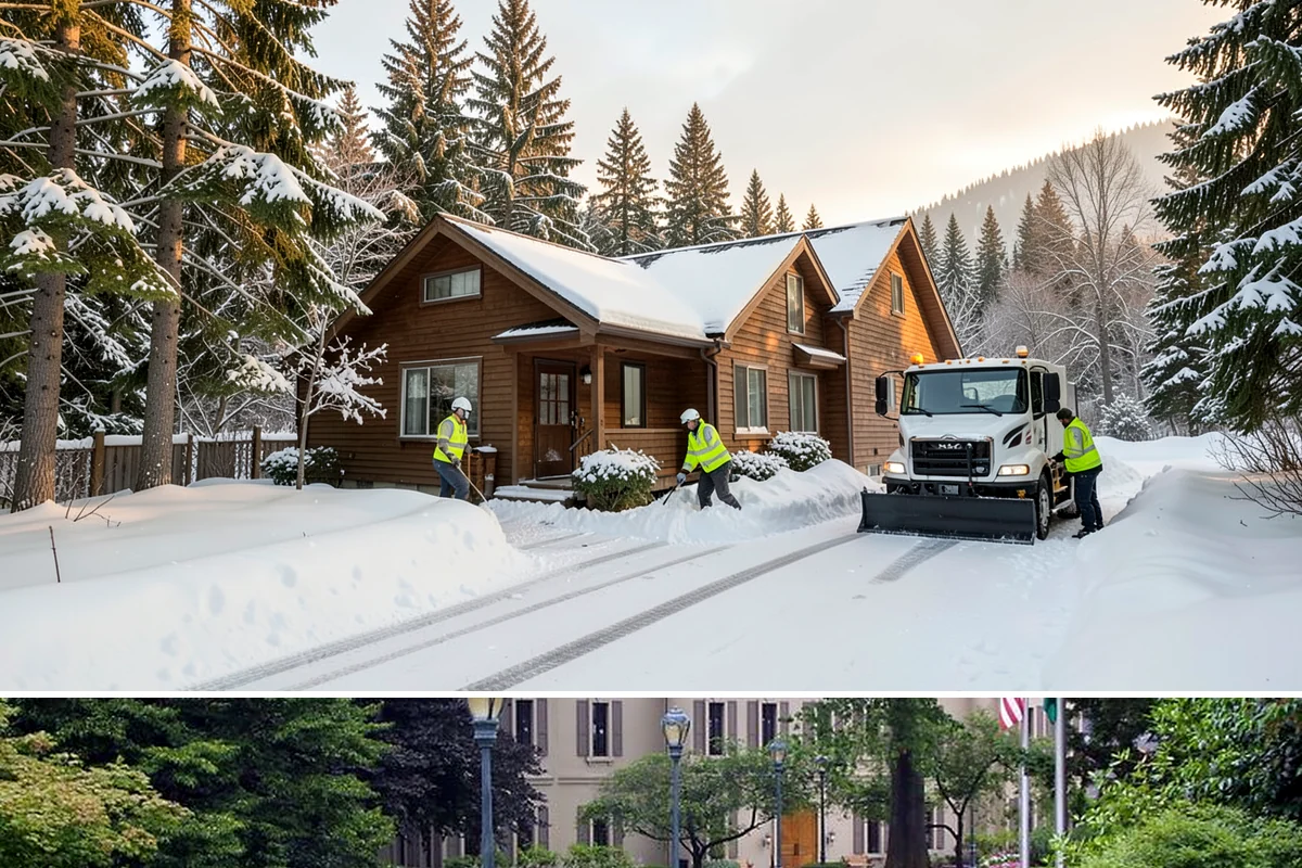Commercial Sidewalk Clearing in Woodinville, King County, WA - Commercial sidewalks demand prompt clearing whenever December-to-February storms trigger local snow-removal ordinances.