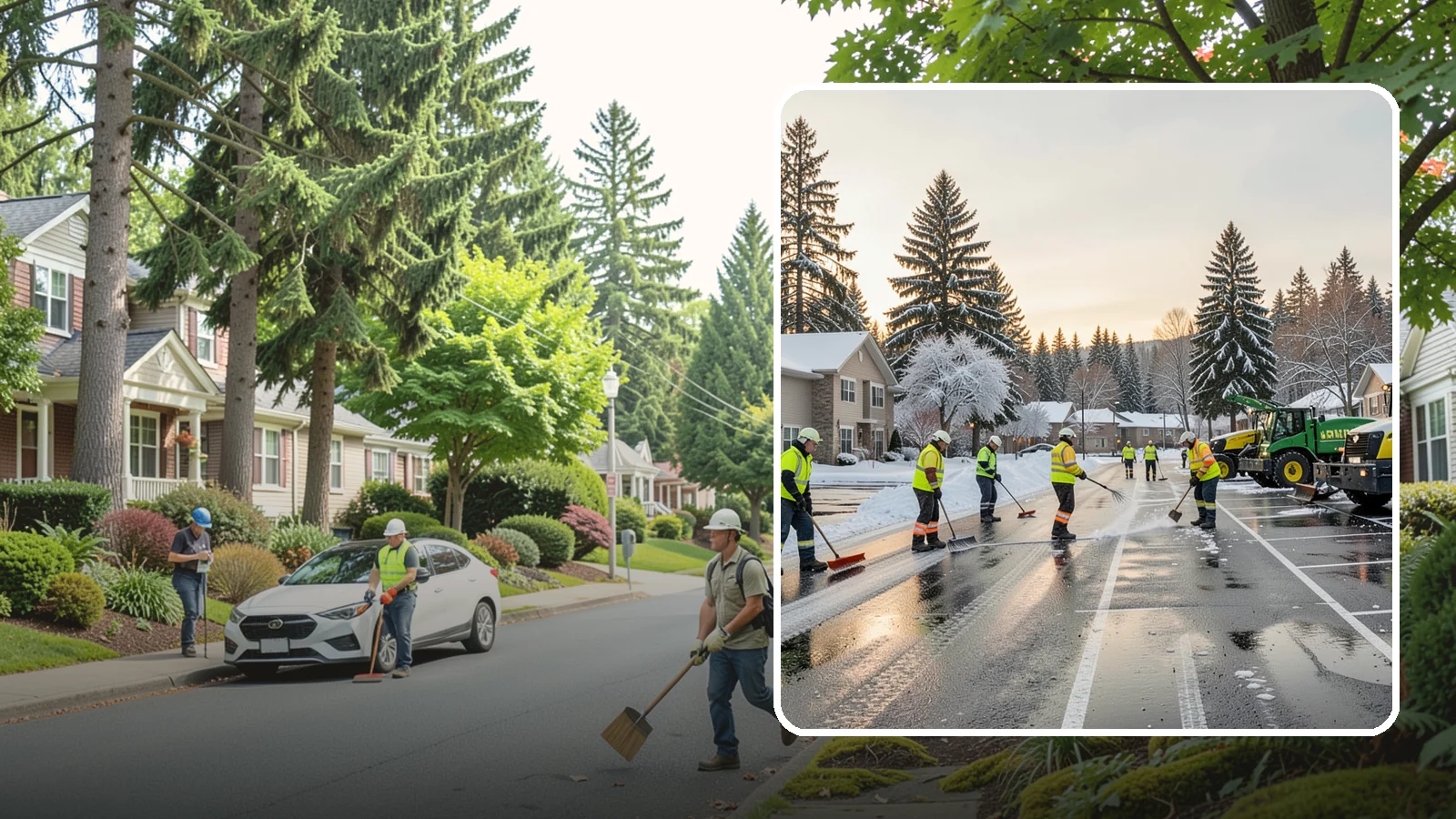 Commercial Snow Removal in Beaux Arts Village, King County, WA - When a Puget Sound cold snap drops wet snow across your commercial property, our crews keep parking areas, walkways, and access...