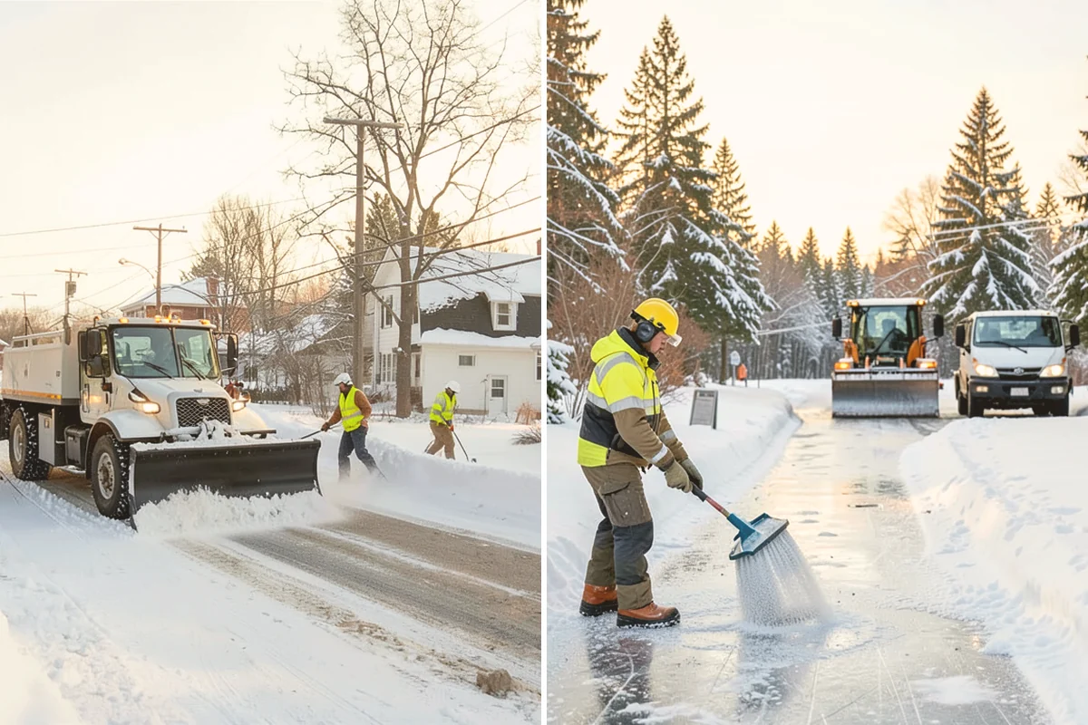 Commercial Snow Removal in Bellevue, King County, WA - Walk the site and map priority zones, obstacles, and snow storage areas