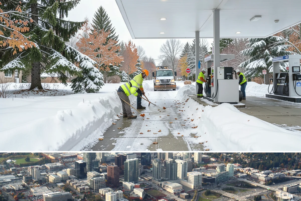 Commercial Snow Removal in Bellevue, King County, WA - Western Washington's snow risk runs from late November through February, with the sharpest danger during Fraser outflow events...
