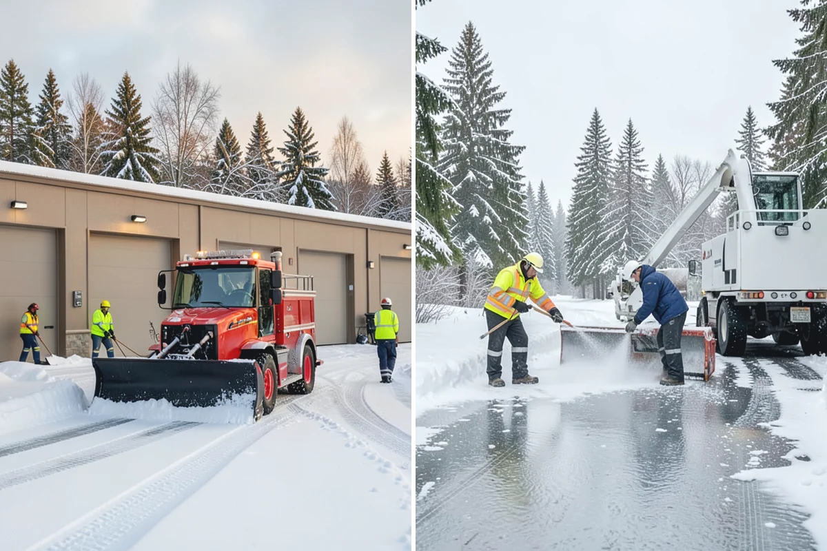 Commercial Snow Removal in Bonney Lake, Pierce County, WA - Walk the site and map priority zones, obstacles, and snow storage areas