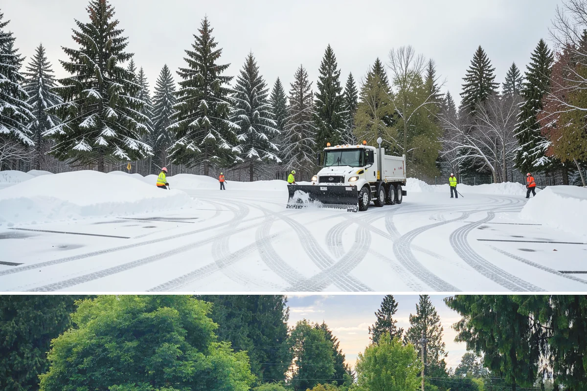 Commercial Snow Removal in Bonney Lake, Pierce County, WA - Western Washington's snow risk runs from late November through February, with the sharpest danger during Fraser outflow events...