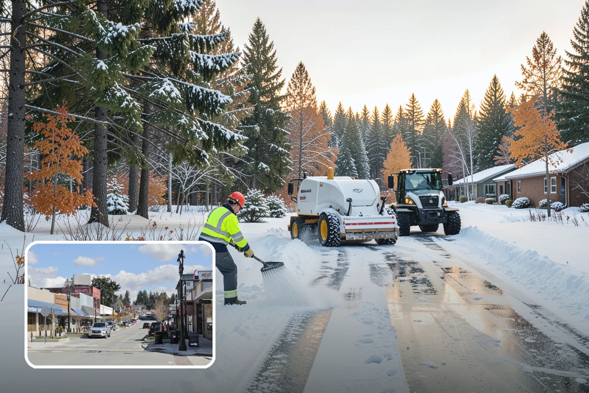 Commercial Snow Removal in Bothell, King County, WA - Priority plowing that keeps customers and staff arriving on schedule