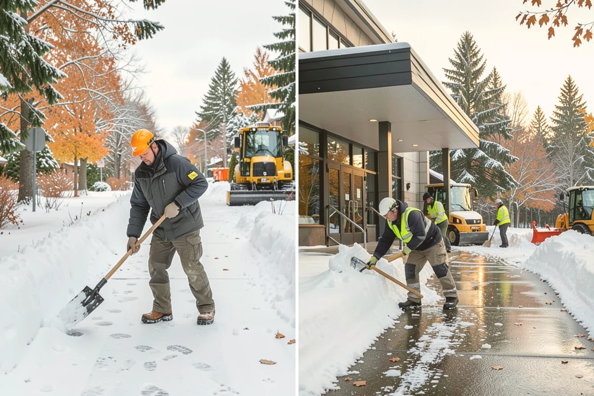 Commercial Snow Removal in Bothell, King County, WA - Walk the site and map priority zones, obstacles, and snow storage areas