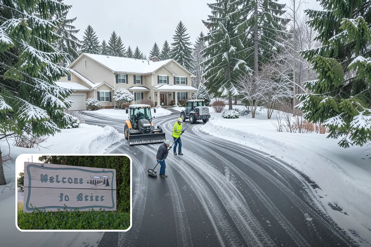 Commercial Snow Removal in Brier, Snohomish County, WA - Priority plowing that keeps customers and staff arriving on schedule