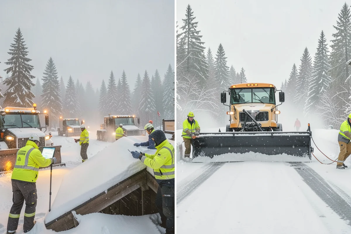 Commercial Snow Removal in Brier, Snohomish County, WA - Walk the site and map priority zones, obstacles, and snow storage areas