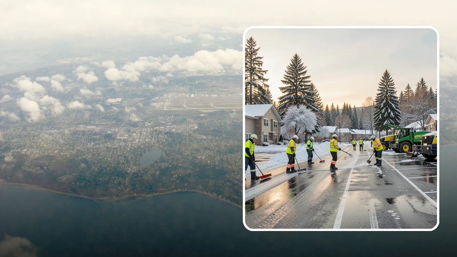 Commercial Snow Removal in Burien, King County, WA - When a Puget Sound cold snap drops wet snow across your commercial property, our crews keep parking areas, walkways, and access...