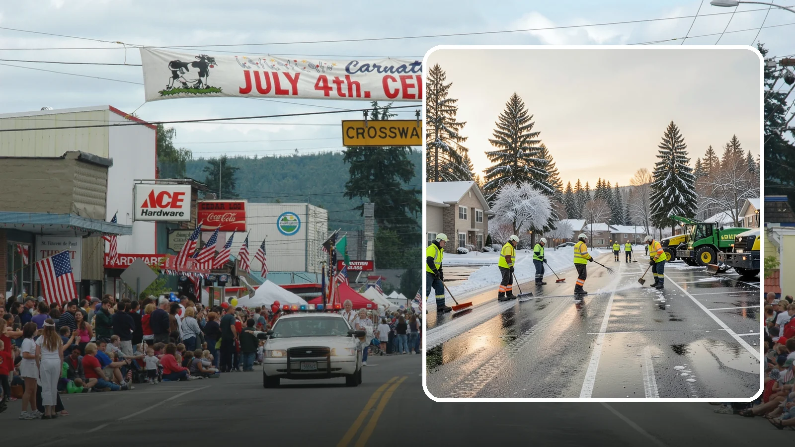 Commercial Snow Removal in Carnation, King County, WA - When a Puget Sound cold snap drops wet snow across your commercial property, our crews keep parking areas, walkways, and access...