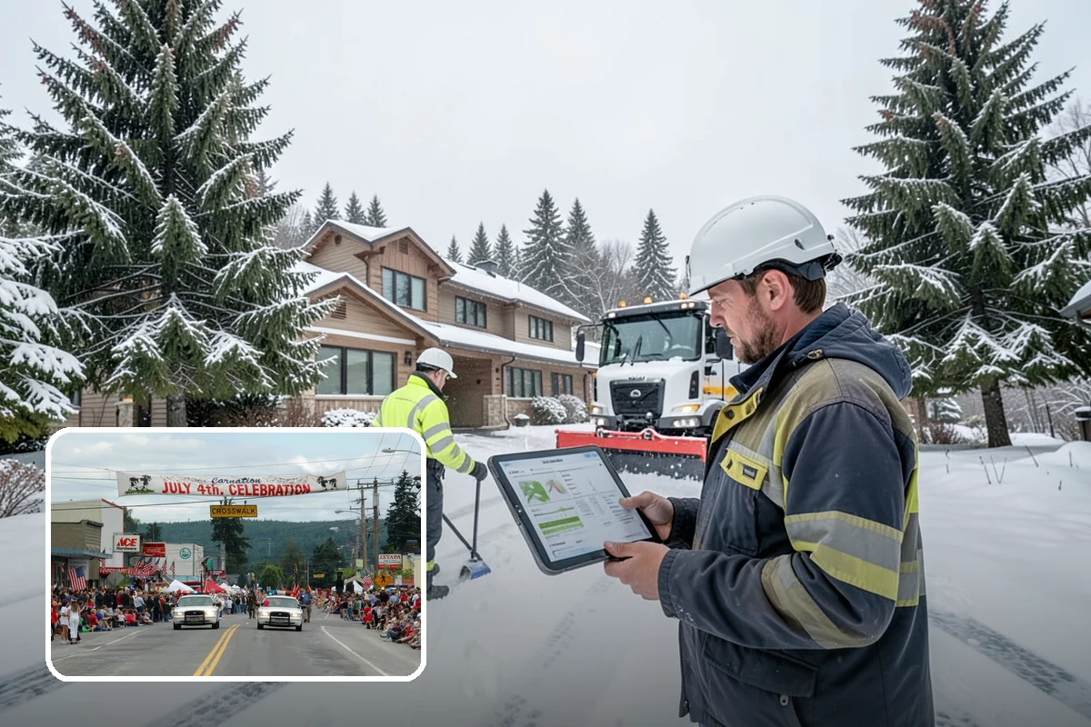 Commercial Snow Removal in Carnation, King County, WA - Priority plowing that keeps customers and staff arriving on schedule