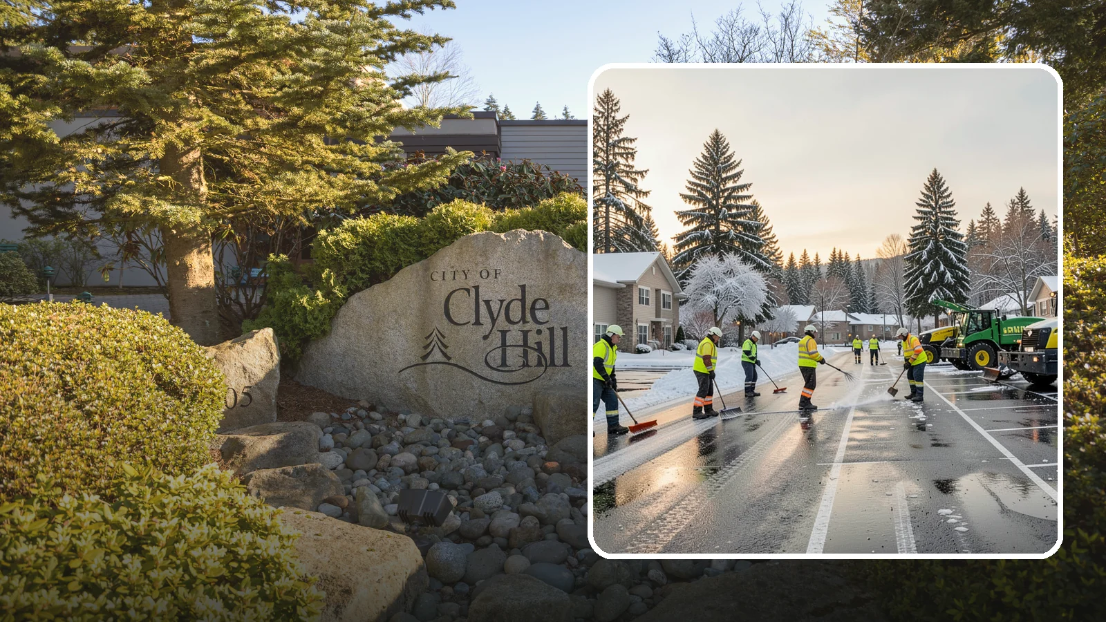 Commercial Snow Removal in Clyde Hill, King County, WA - When a Puget Sound cold snap drops wet snow across your commercial property, our crews keep parking areas, walkways, and access...