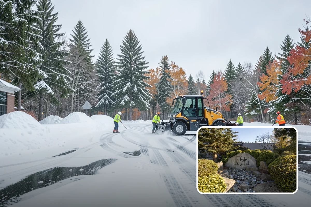 Commercial Snow Removal in Clyde Hill, King County, WA - Priority plowing that keeps customers and staff arriving on schedule