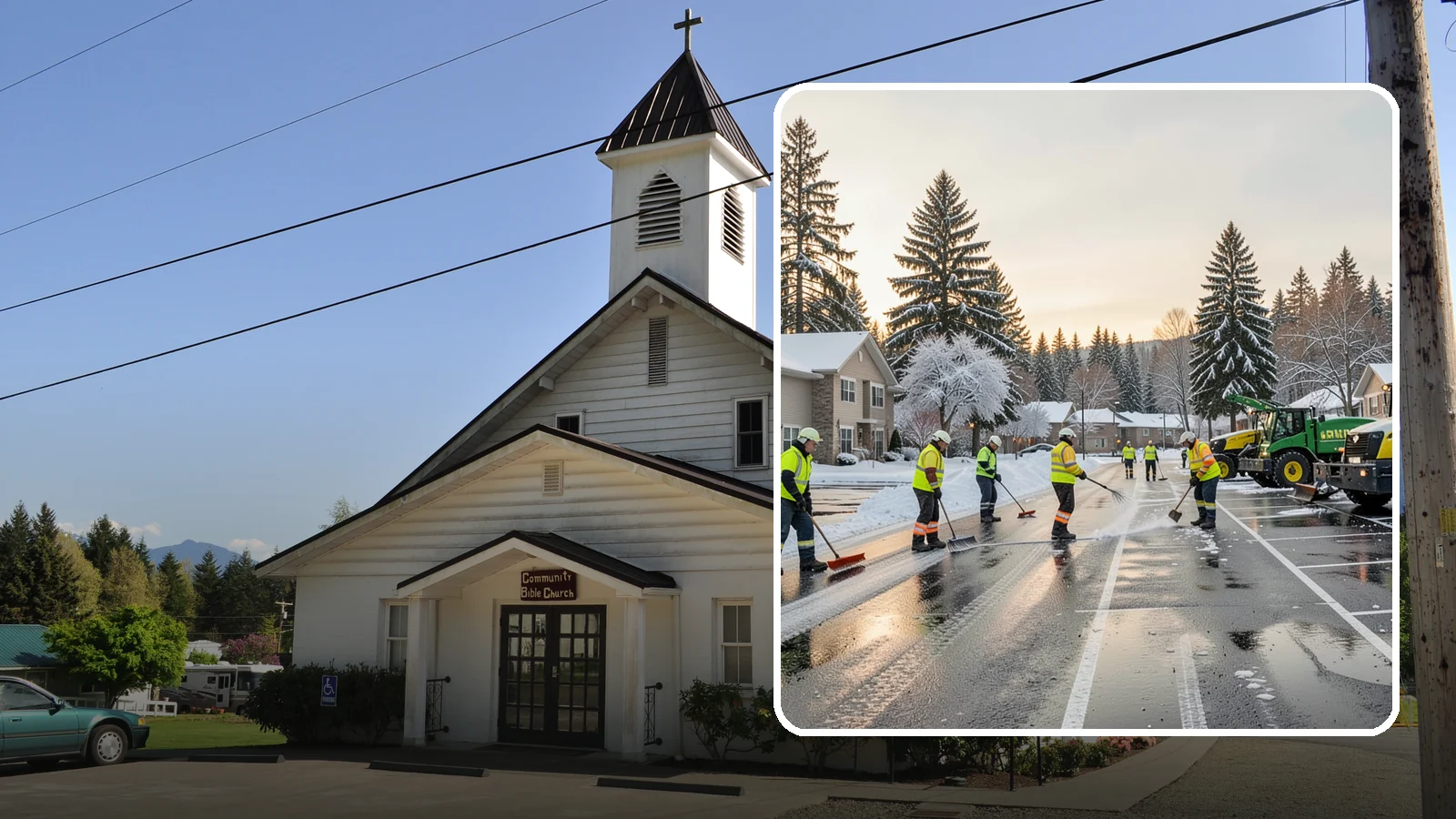 Commercial Snow Removal in Concrete, Skagit County, WA - When a Puget Sound cold snap drops wet snow across your commercial property, our crews keep parking areas, walkways, and access...