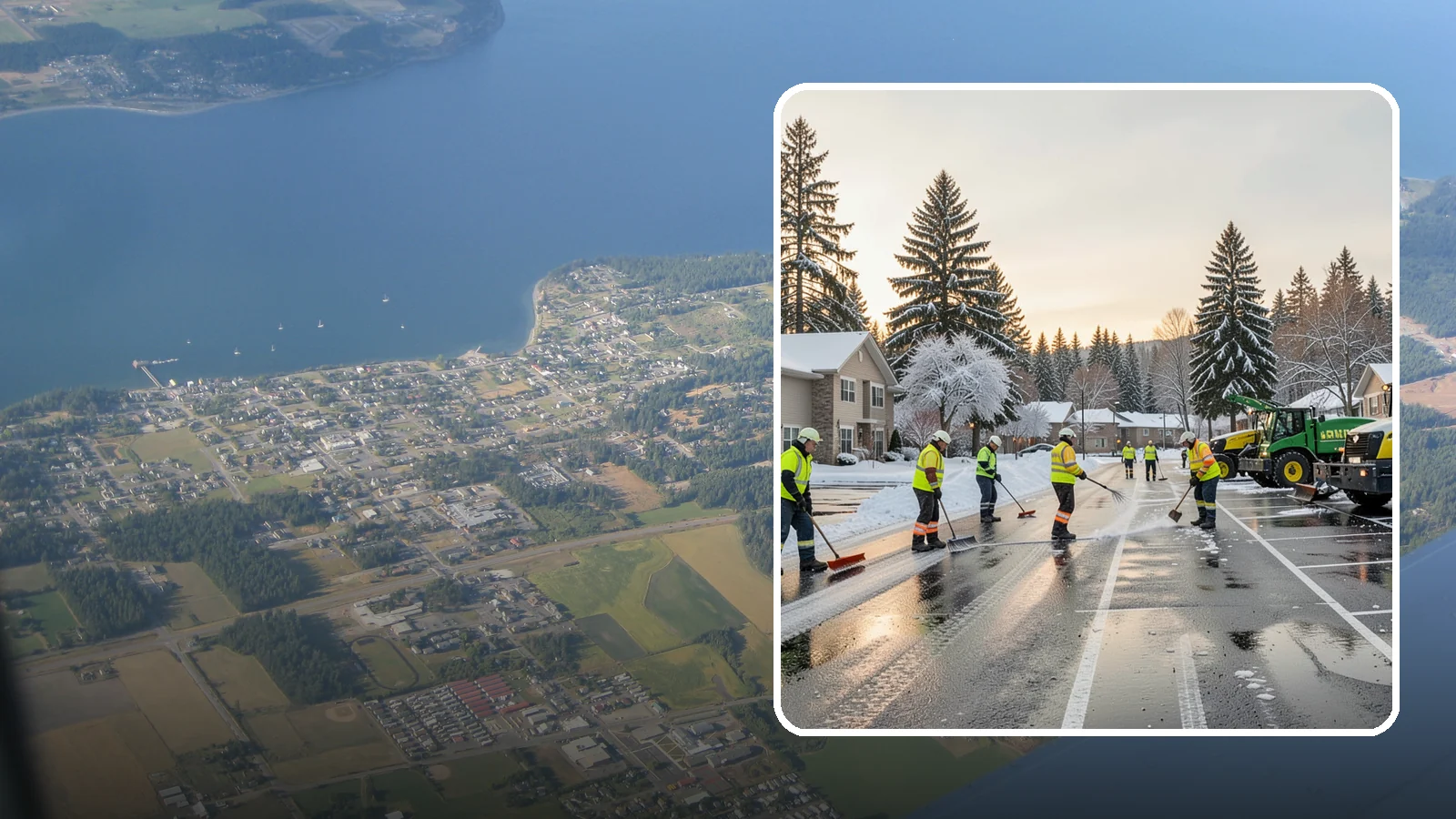 Commercial Snow Removal in Coupeville, Island County, WA - When a Puget Sound cold snap drops wet snow across your commercial property, our crews keep parking areas, walkways, and access...