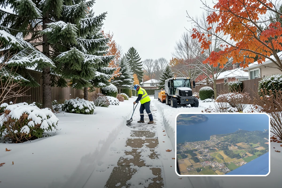 Commercial Snow Removal in Coupeville, Island County, WA - Priority plowing that keeps customers and staff arriving on schedule