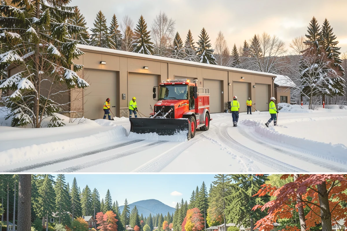 Commercial Snow Removal in Covington, King County, WA - Western Washington's snow risk runs from late November through February, with the sharpest danger during Fraser outflow events...