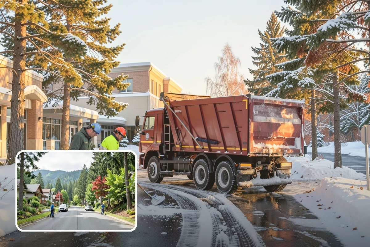 Commercial Snow Removal in Darrington, Snohomish County, WA - Priority plowing that keeps customers and staff arriving on schedule
