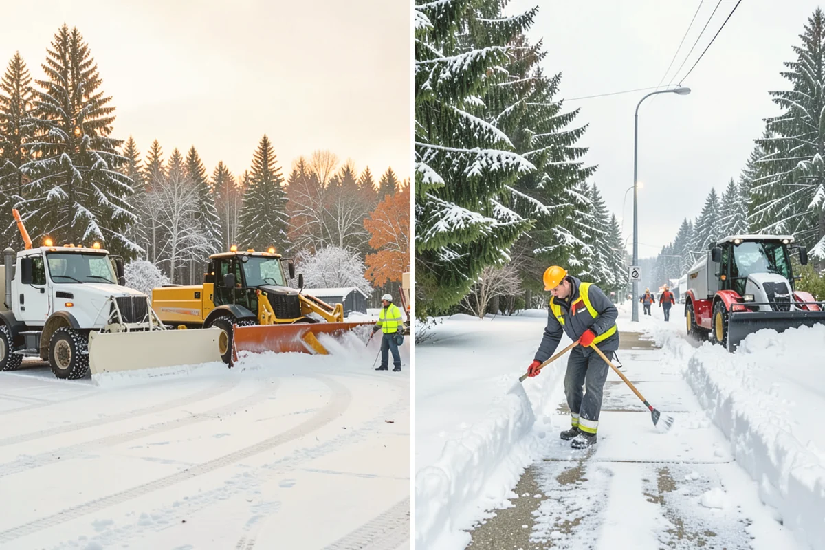 Commercial Snow Removal in Eatonville, Pierce County, WA - Walk the site and map priority zones, obstacles, and snow storage areas