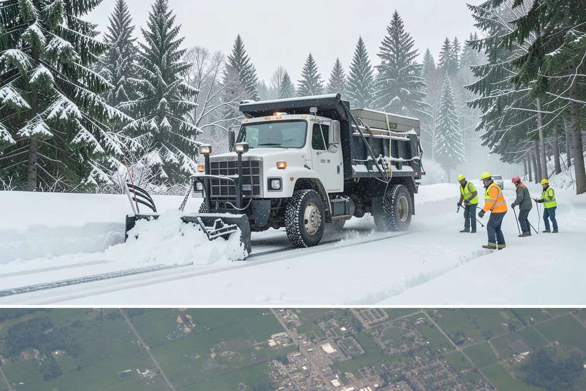 Commercial Snow Removal in Enumclaw, King County, WA - Western Washington's snow risk runs from late November through February, with the sharpest danger during Fraser outflow events...