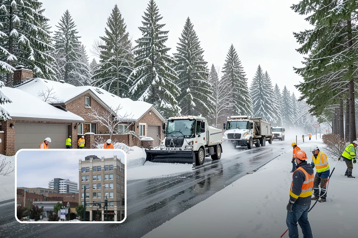 Commercial Snow Removal in Everett, Snohomish County, WA - Priority plowing that keeps customers and staff arriving on schedule