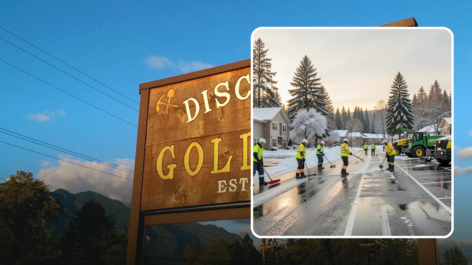 Commercial Snow Removal in Gold Bar, Snohomish County, WA - When a Puget Sound cold snap drops wet snow across your commercial property, our crews keep parking areas, walkways, and access...