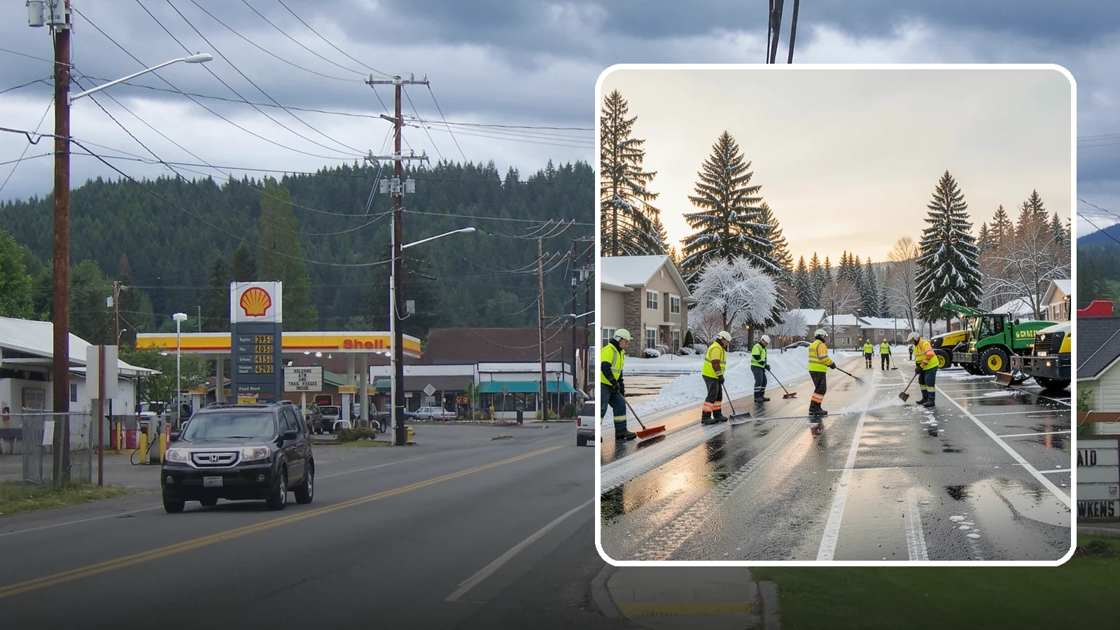 Commercial Snow Removal in Granite Falls, Snohomish County, WA - When a Puget Sound cold snap drops wet snow across your commercial property, our crews keep parking areas, walkways, and access...