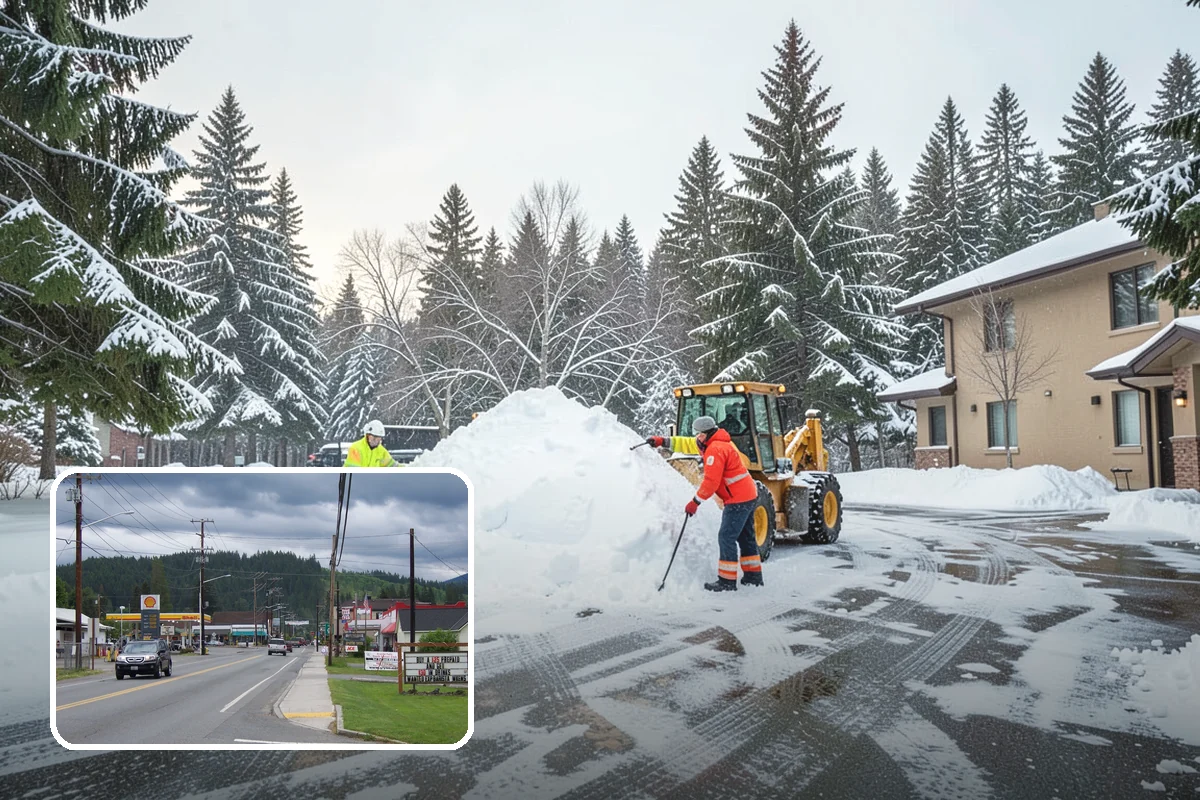 Commercial Snow Removal in Granite Falls, Snohomish County, WA - Priority plowing that keeps customers and staff arriving on schedule