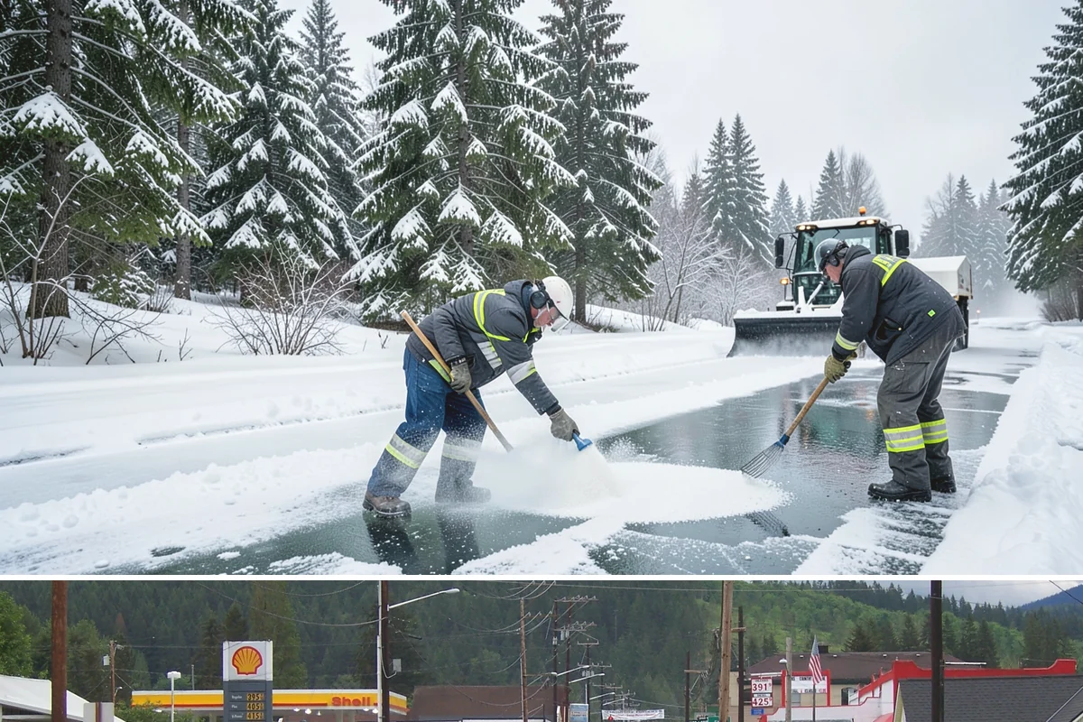 Commercial Snow Removal in Granite Falls, Snohomish County, WA - Western Washington's snow risk runs from late November through February, with the sharpest danger during Fraser outflow events...